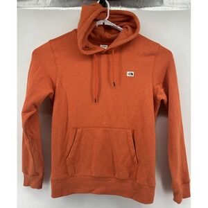The North Face Brown Tag Long Sleeve Hoodie Pullover Orange Mrs Size Medium